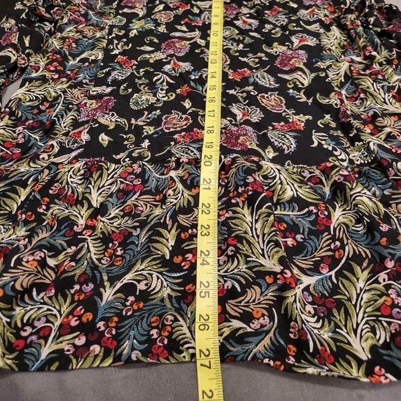 J.Jill Women's Floral Paisley Boho Tunic Top Size M - Picture 6 of 8